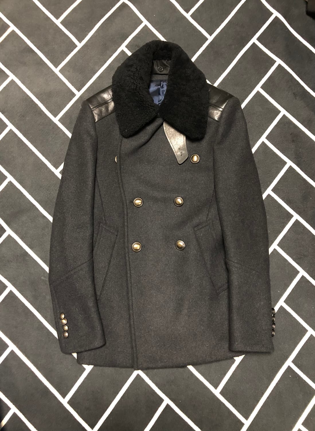 (새제품횡재가)티아이포맨 리얼양털 시어링 무스탕코트/몽클레어톰포드우영미 상품이미지3