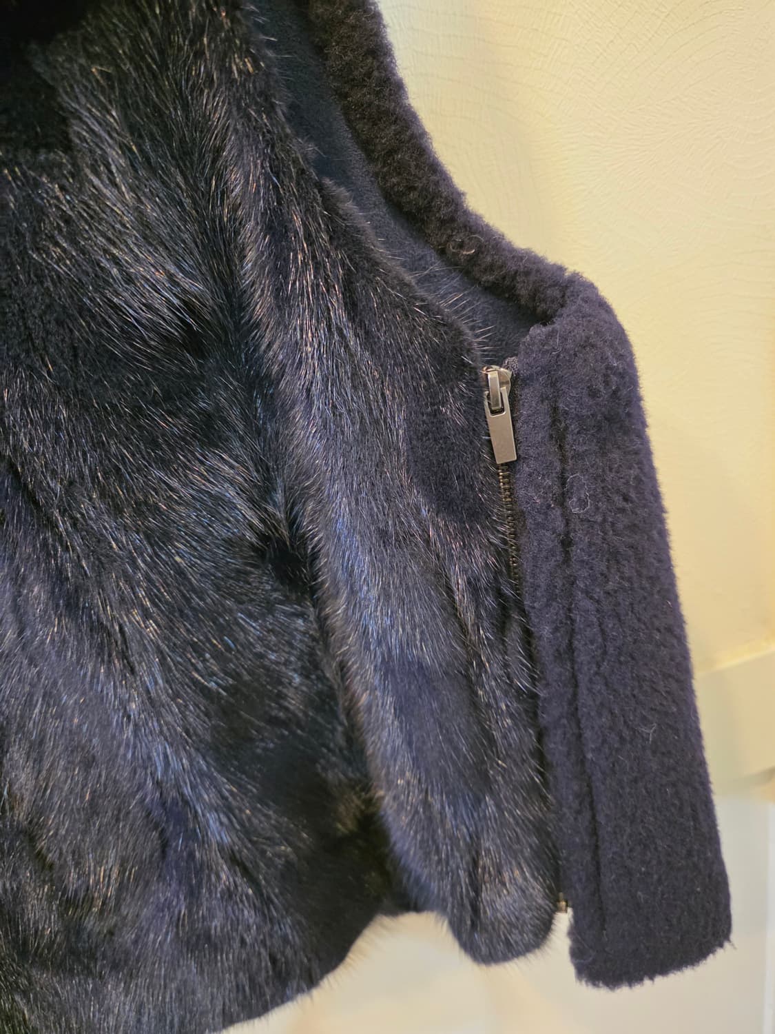 라삐아프  퍼플블루 밍크조끼 상품이미지3