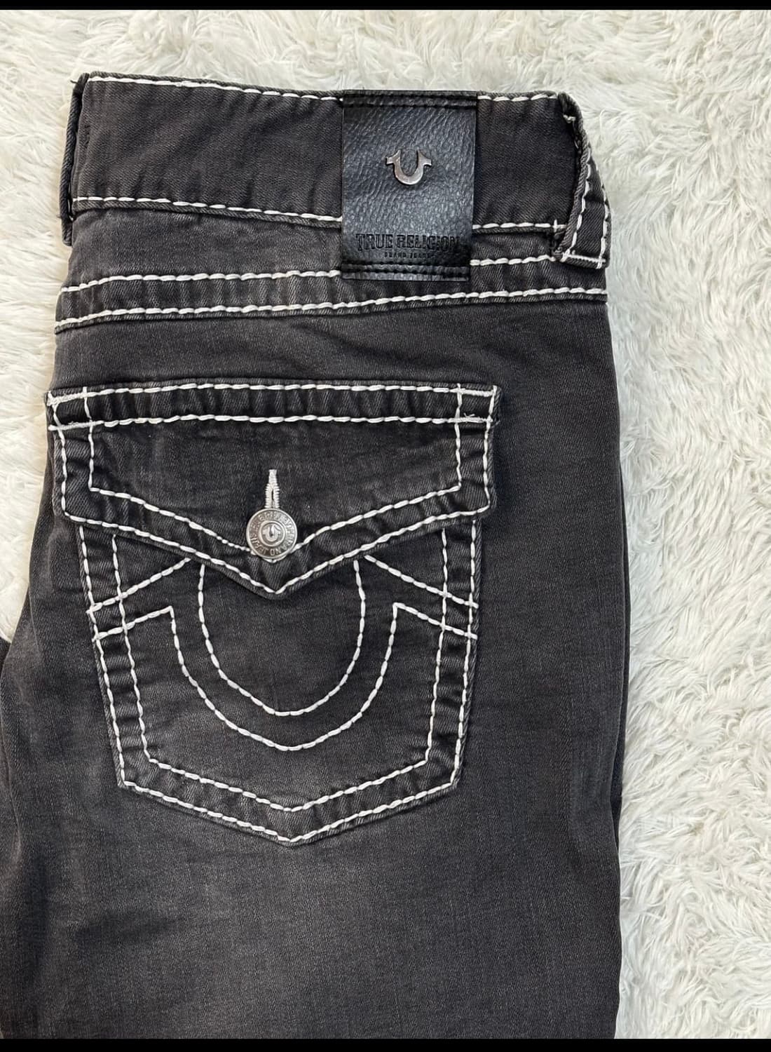 트루릴리전 스티치 데님 블랙 워싱 (32) 상품이미지2