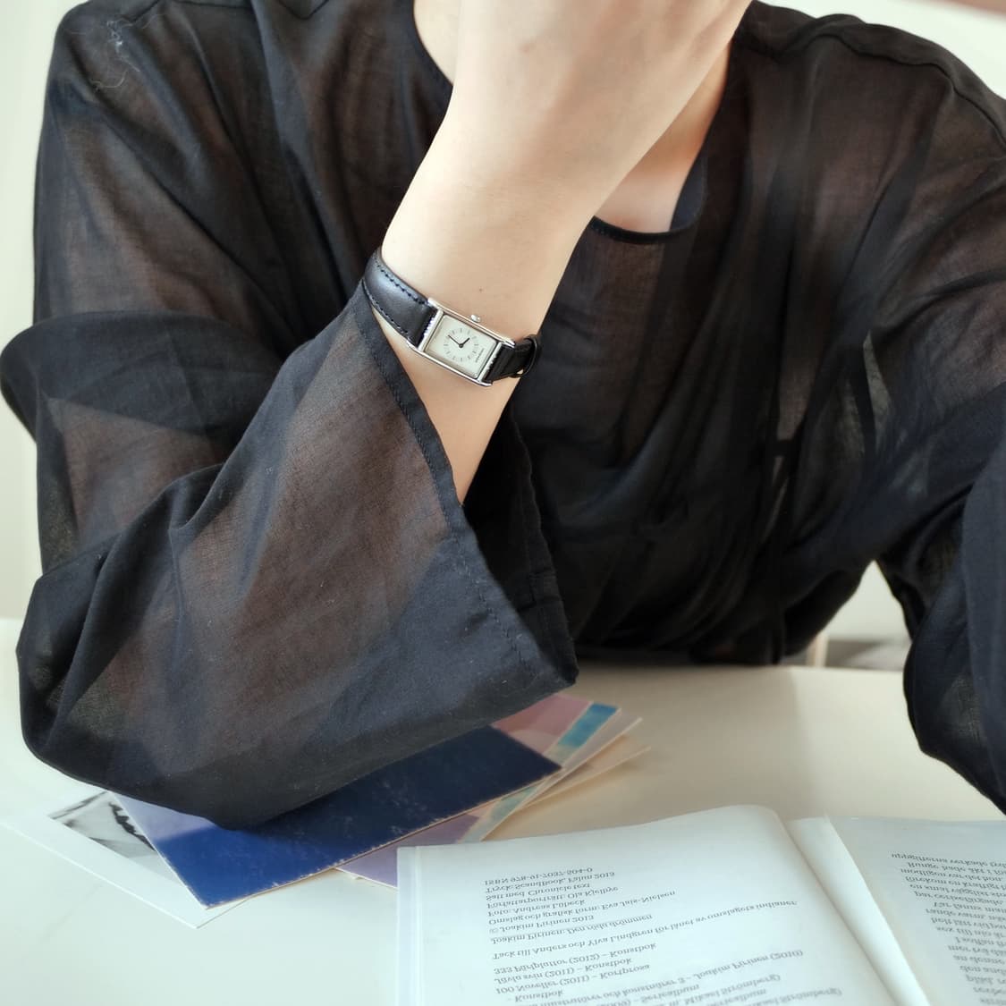 [YSL] Square Blue Hands Point Watch 상품이미지7