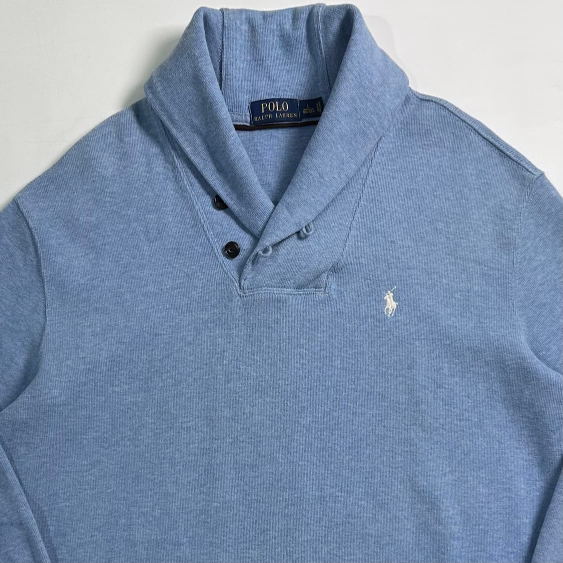 폴로 랄프로렌 스카이블루 숄카라 맨투맨 상품이미지2
