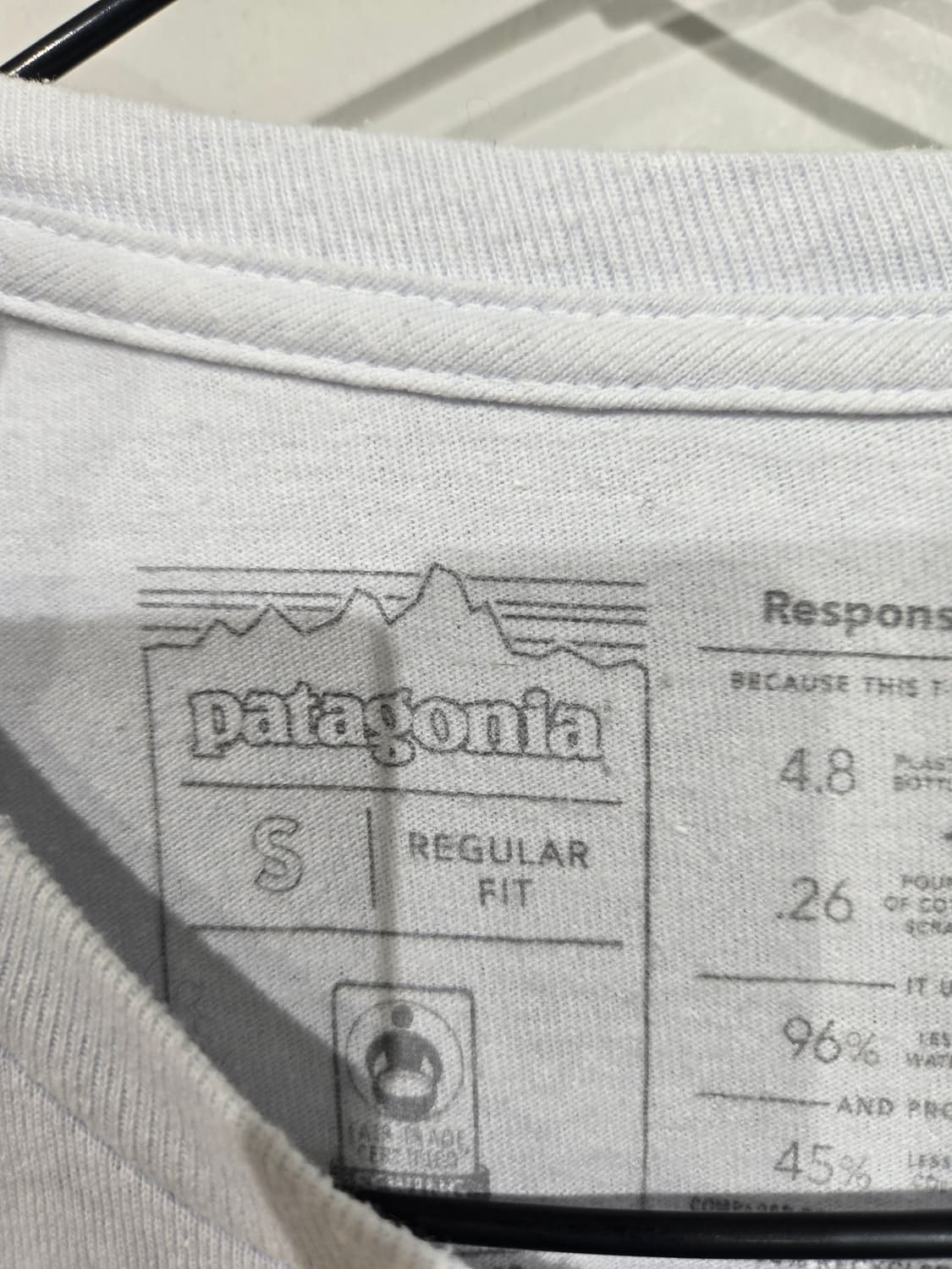 파타고니아 반팔 티셔츠 하늘색 상품이미지5