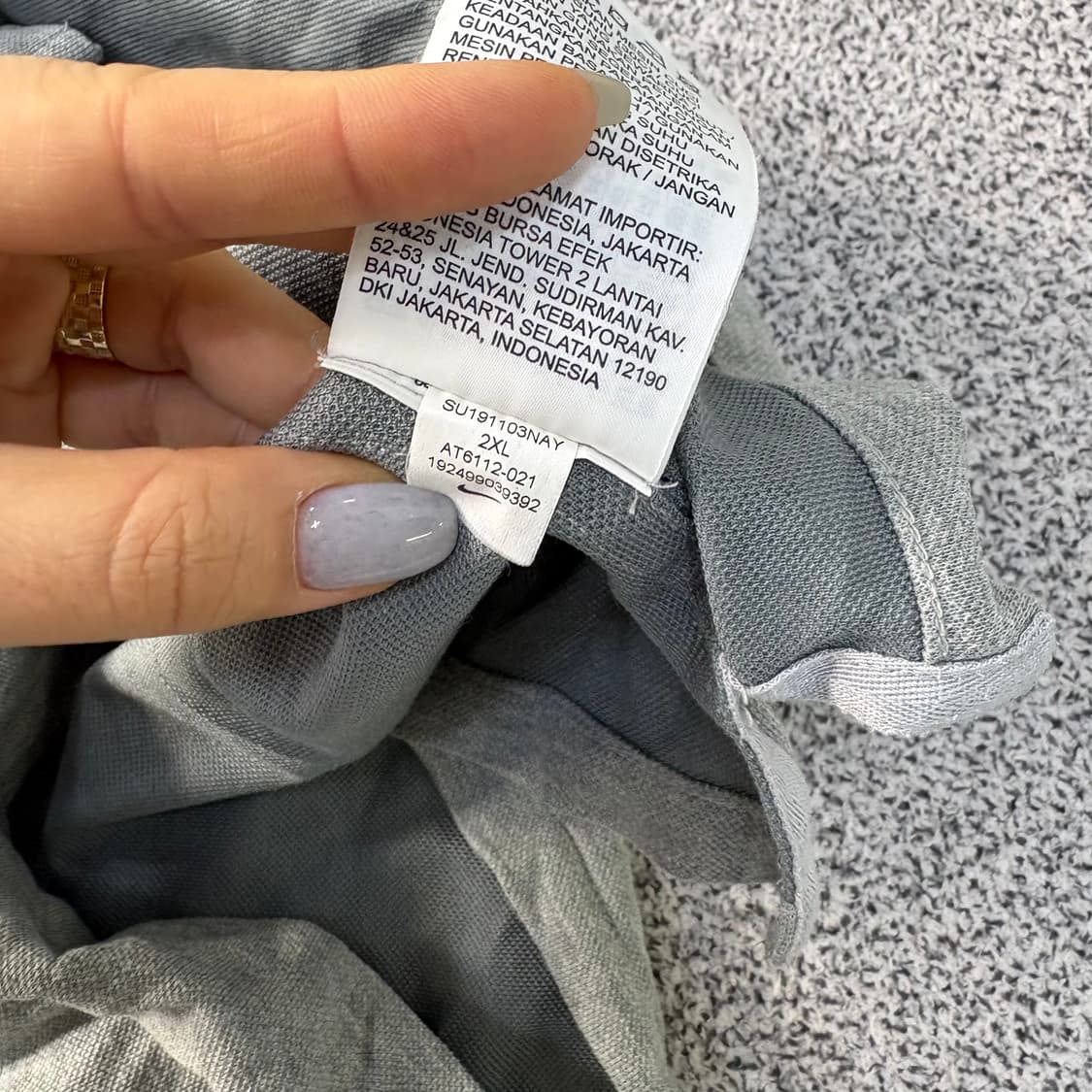 2XL 나이키 드라이핏 폴로 카라 반팔티 0304J 상품이미지6