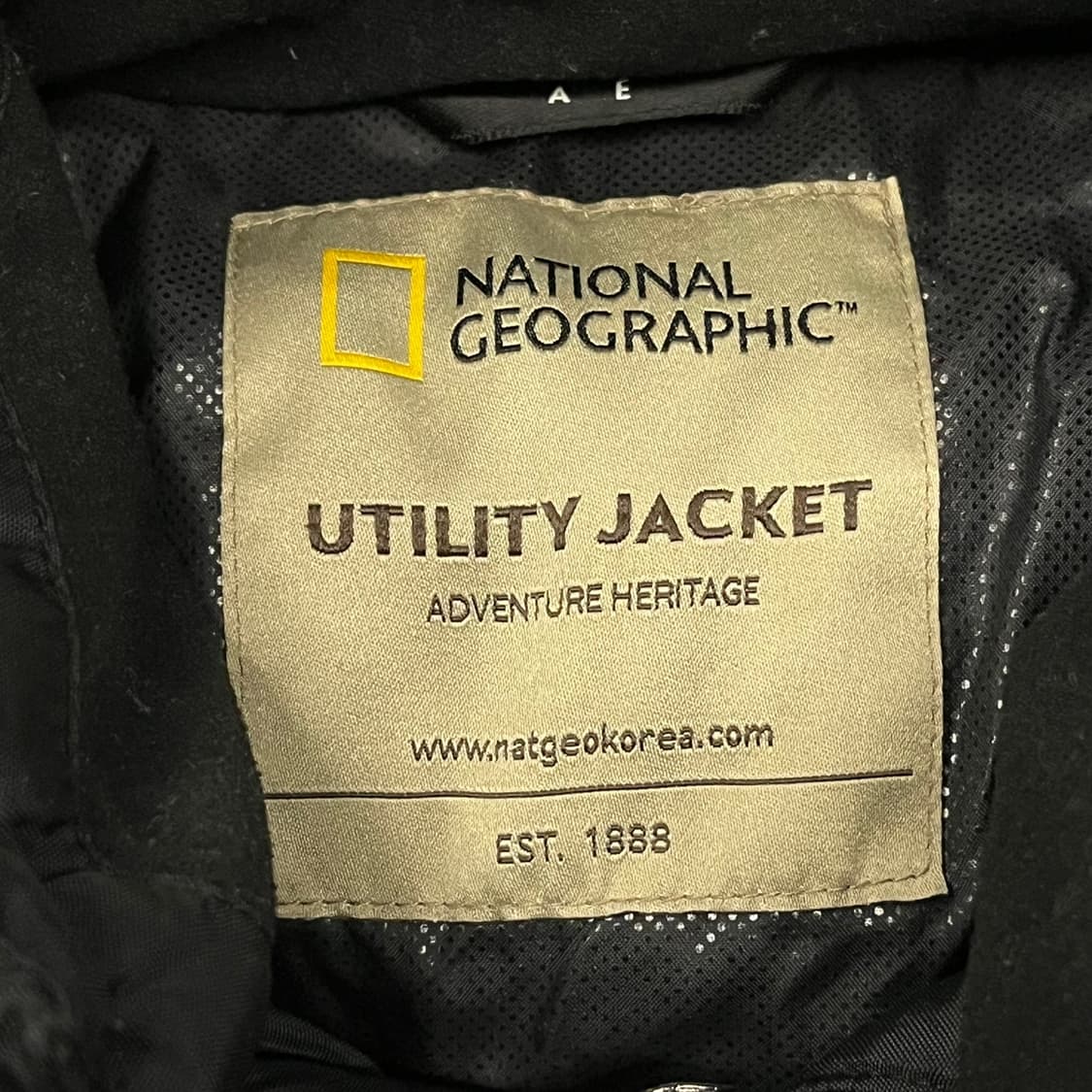 [정품/L] 내셔널지오그래픽 블랙 후드 패딩 점퍼 b19 상품이미지5