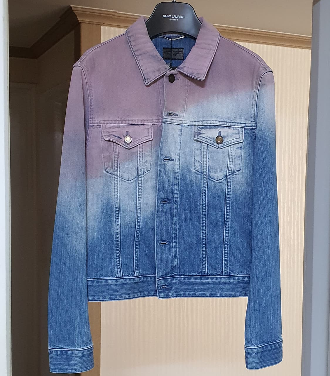 생로랑 타이다이 데님자켓 L 상품이미지5