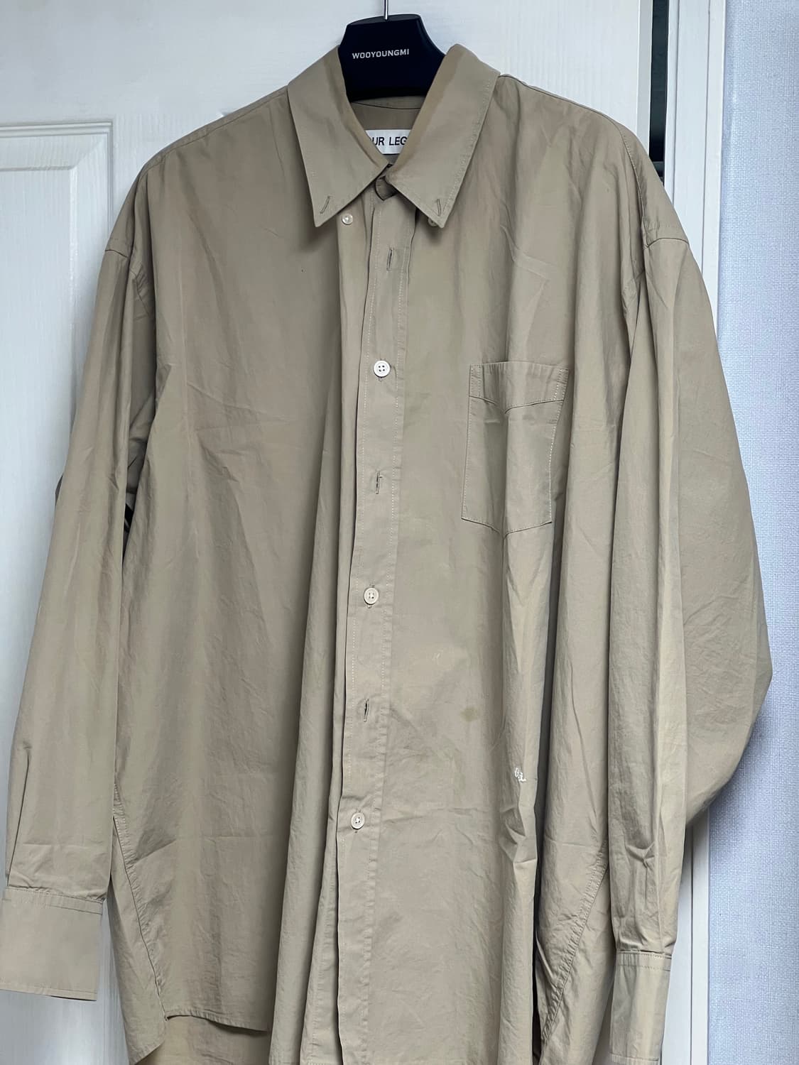 아워레가시 보로우드 BD 셔츠 카키 험블 코튼 상품이미지1