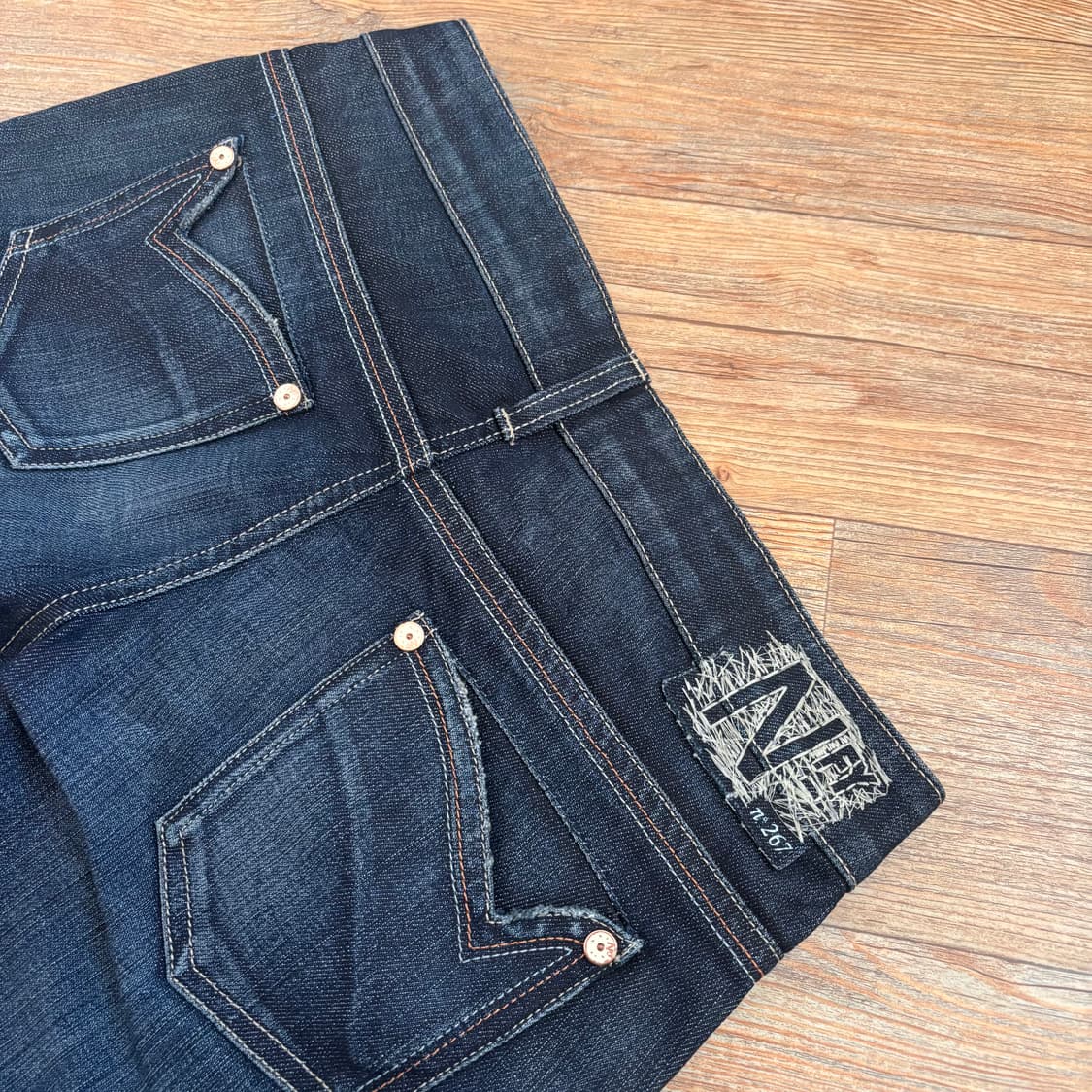 NFY 이태리 데님 청바지 26 진청 스판 수입 정품 상품이미지6