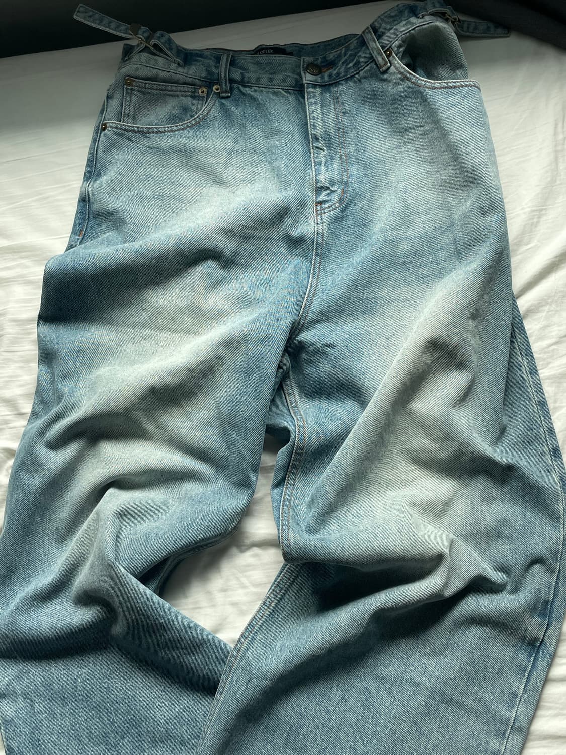 노드 와이드 배기 데님 팬츠Wide Baggy Denim pants 상품이미지1