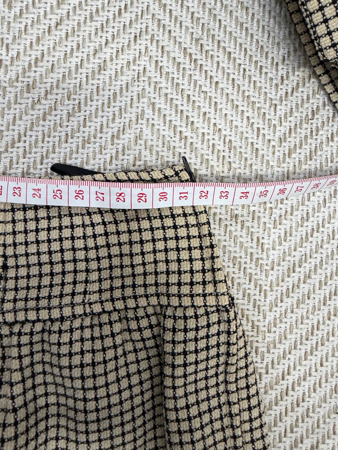 정품) 발렌티노 체크 패턴 자켓 스커트 셋업 6 상품이미지9