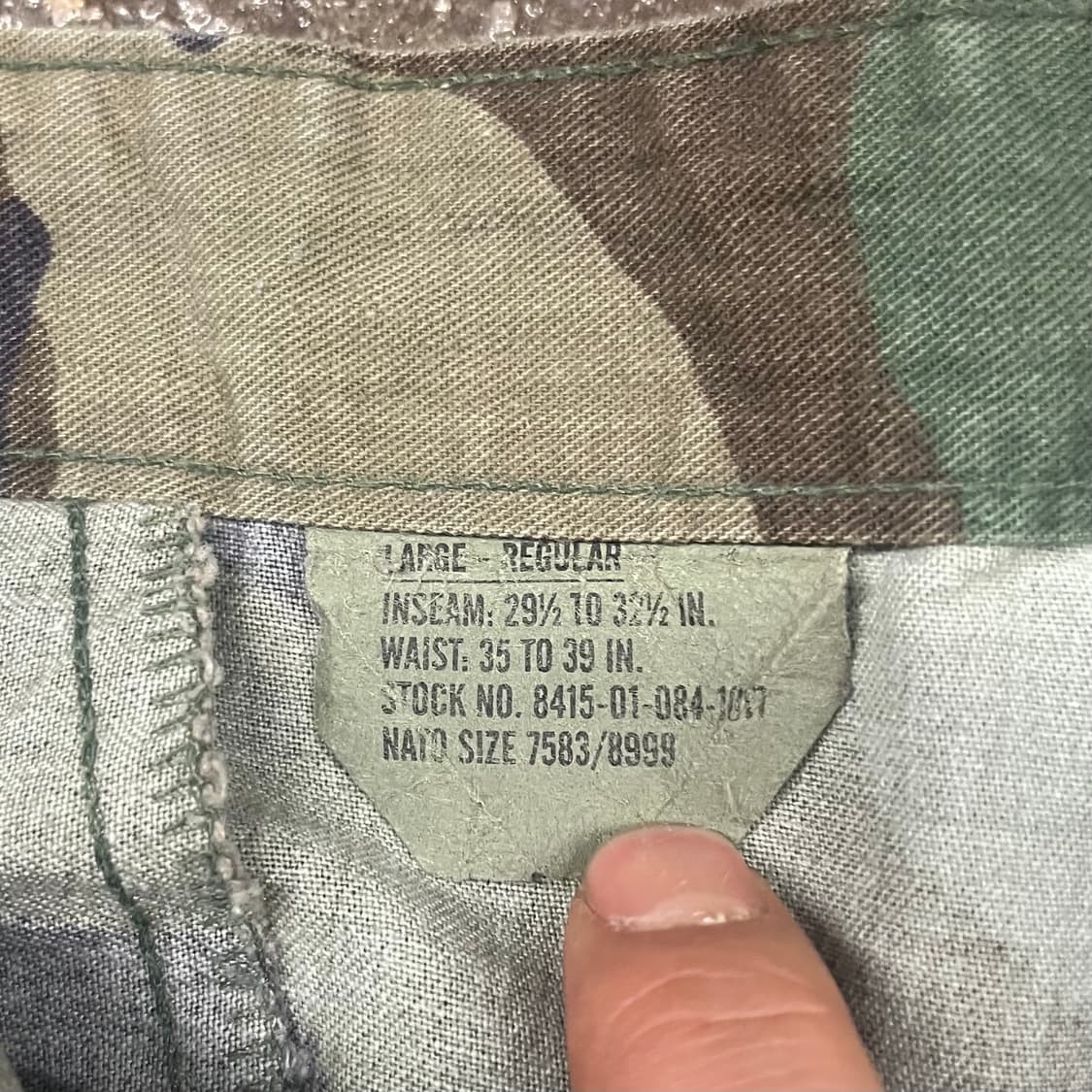 미군 우드랜드 BDU 팬츠 (L/R) 상품이미지5