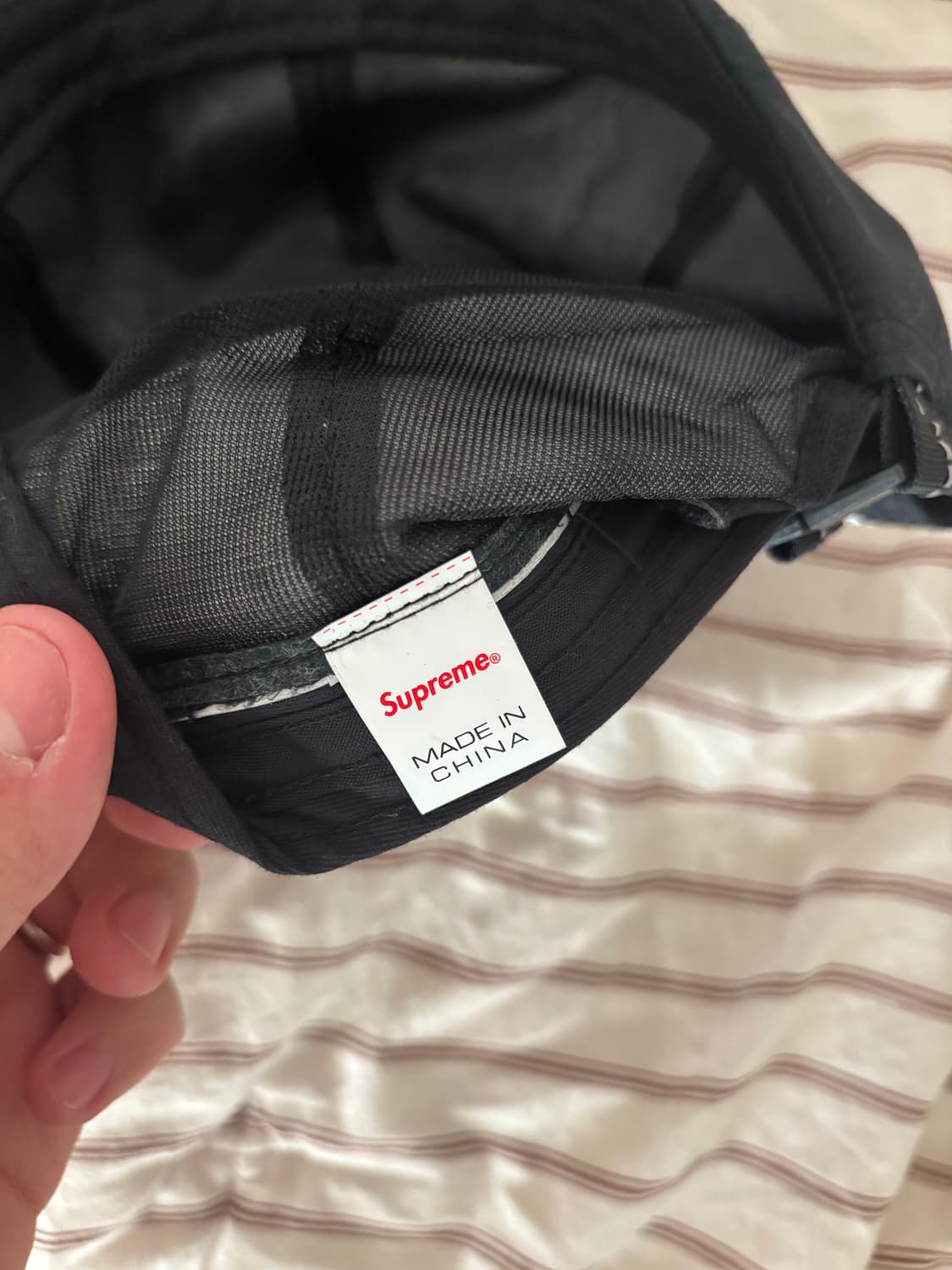 슈프림 S로고 고어텍스 볼캡 네이비 상품이미지3