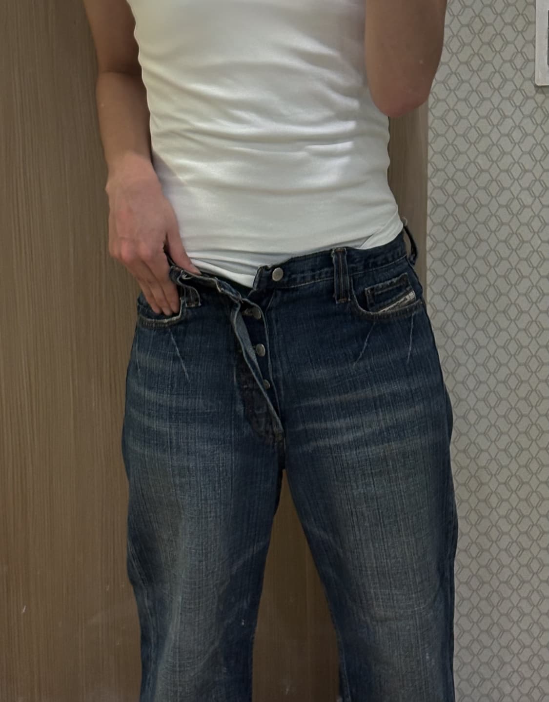 [32] 디젤(Diesel) 빈티지 워싱 버튼플라이 데님 상품이미지2