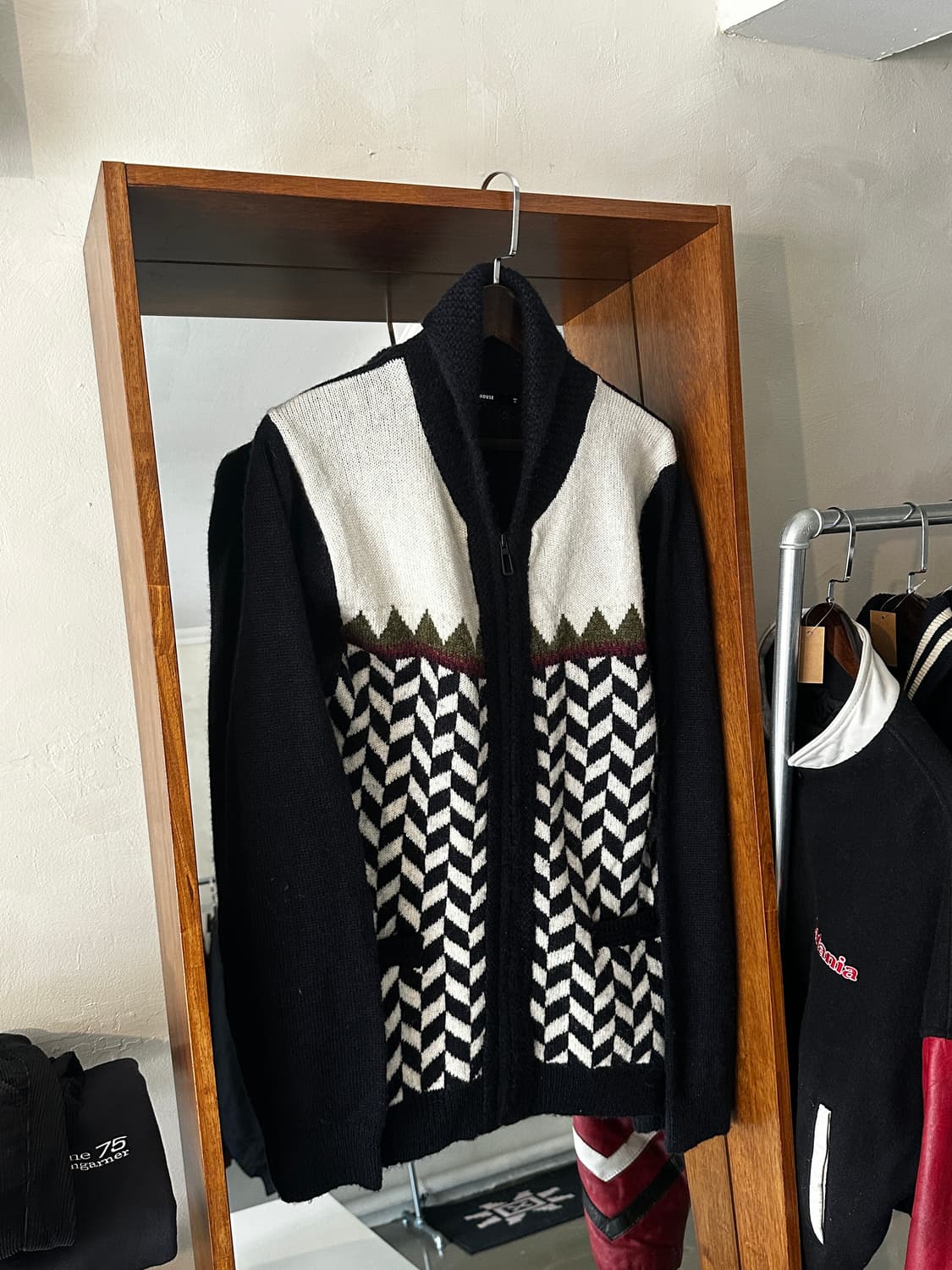 Basichouse 코위찬 니트집업 상품이미지1