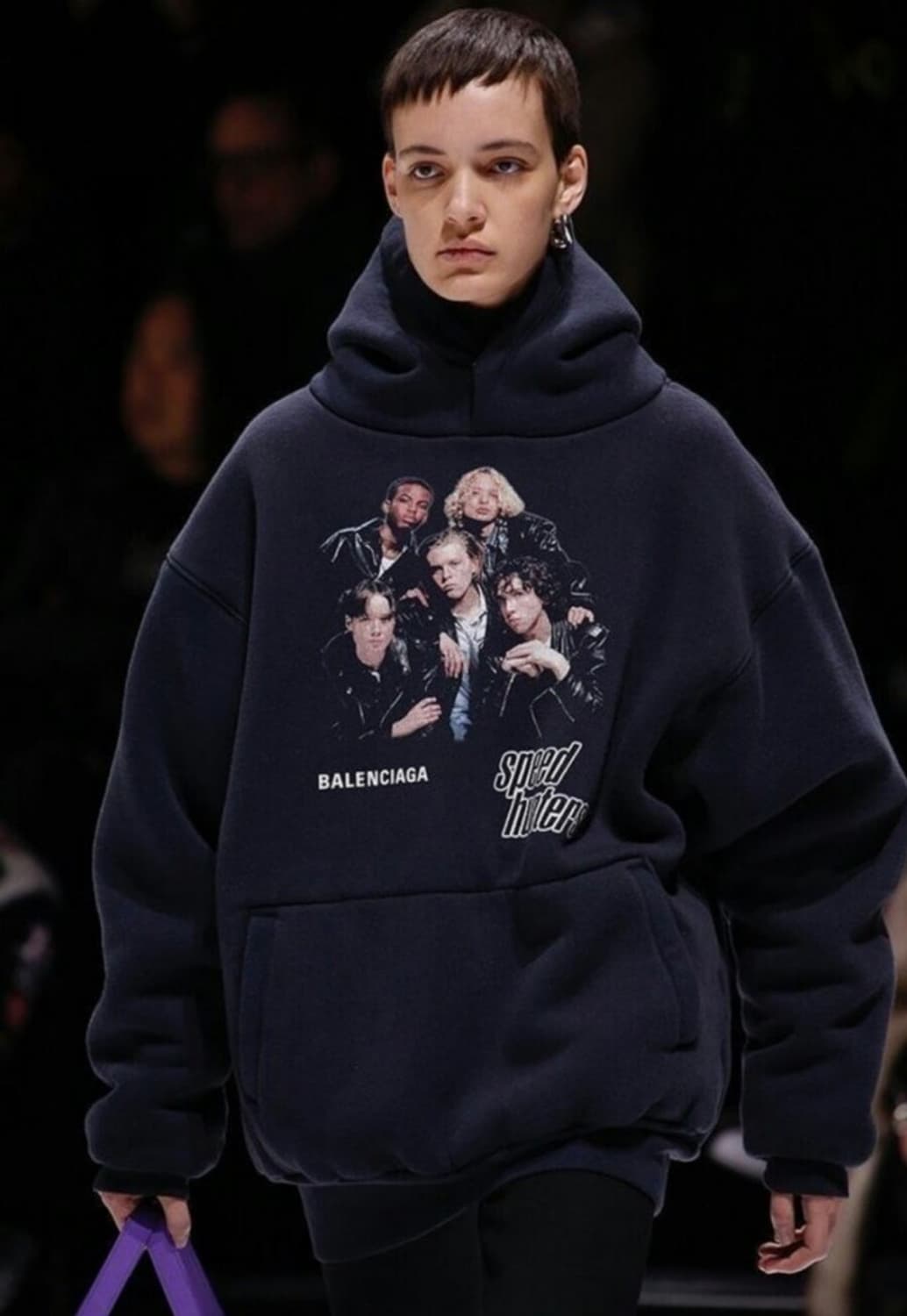 [S] 18FW 발렌시아가 스피드헌터 후드티 오버핏 상품이미지1