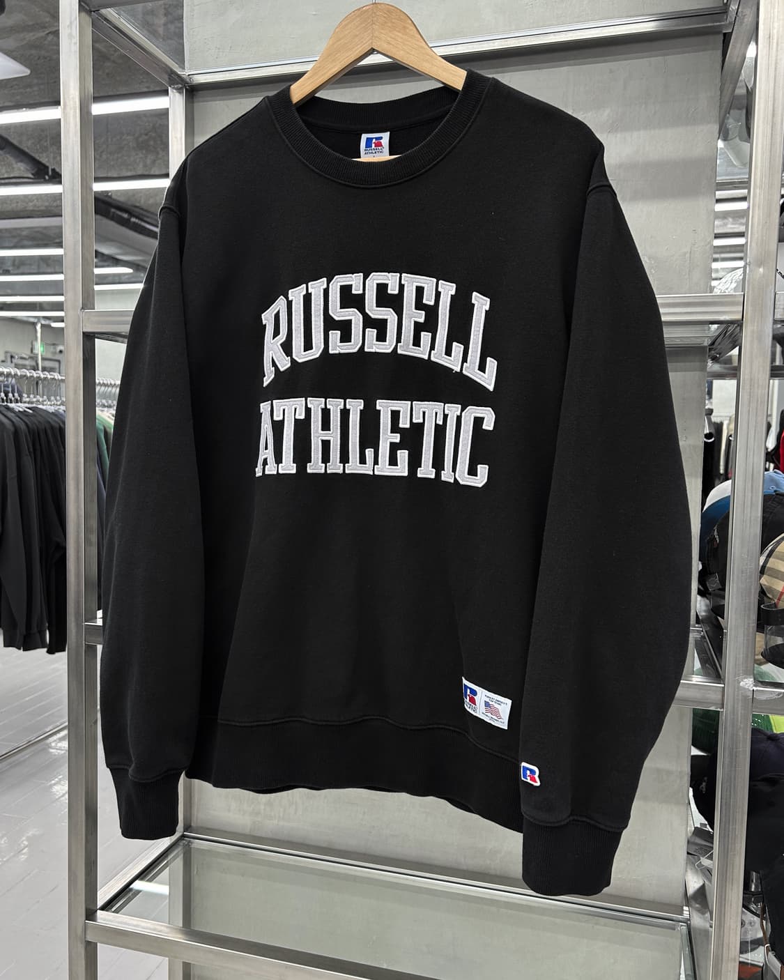  러셀 Athletic 컬리지 로고 스웻 셔츠 맨투맨 상품이미지2