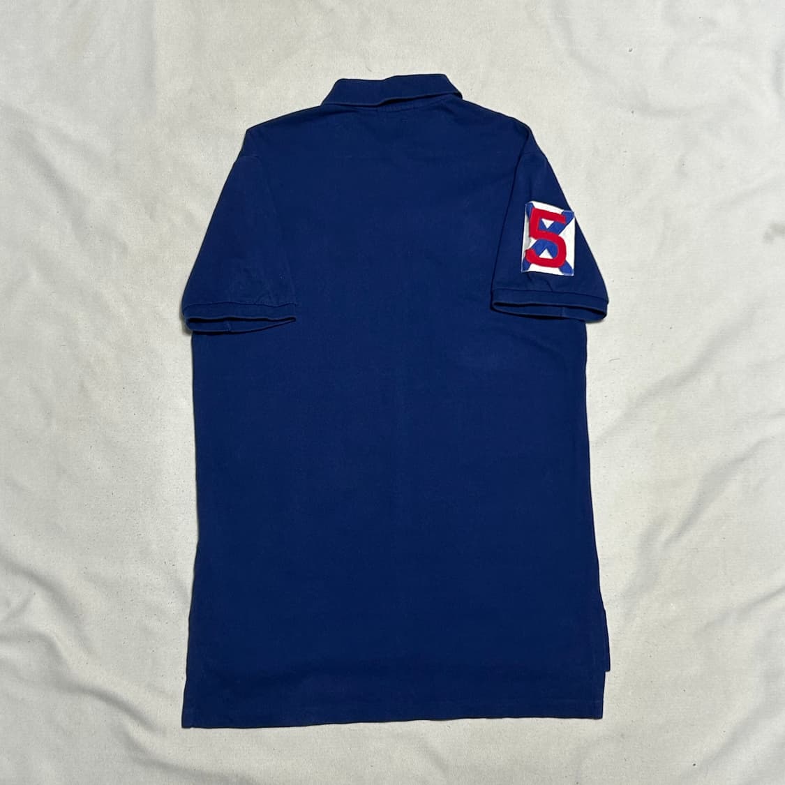 M 폴로랄프로렌 커스텀핏 빅포니 블루 카라 반팔티 상품이미지3