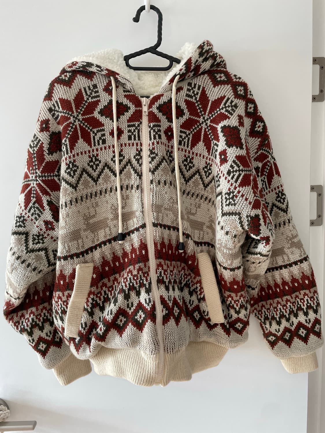 노르딕 양털 후드집업 상품이미지1