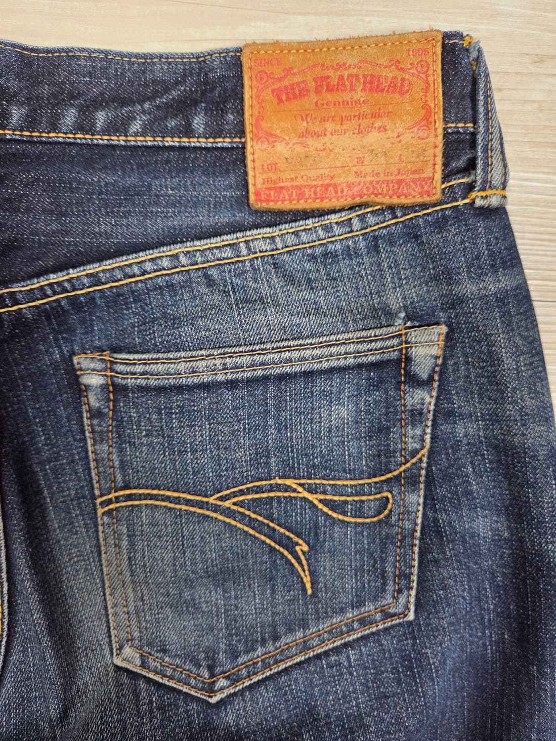 더 플랫 헤드 셀비지 데님팬츠 F350 상품이미지3
