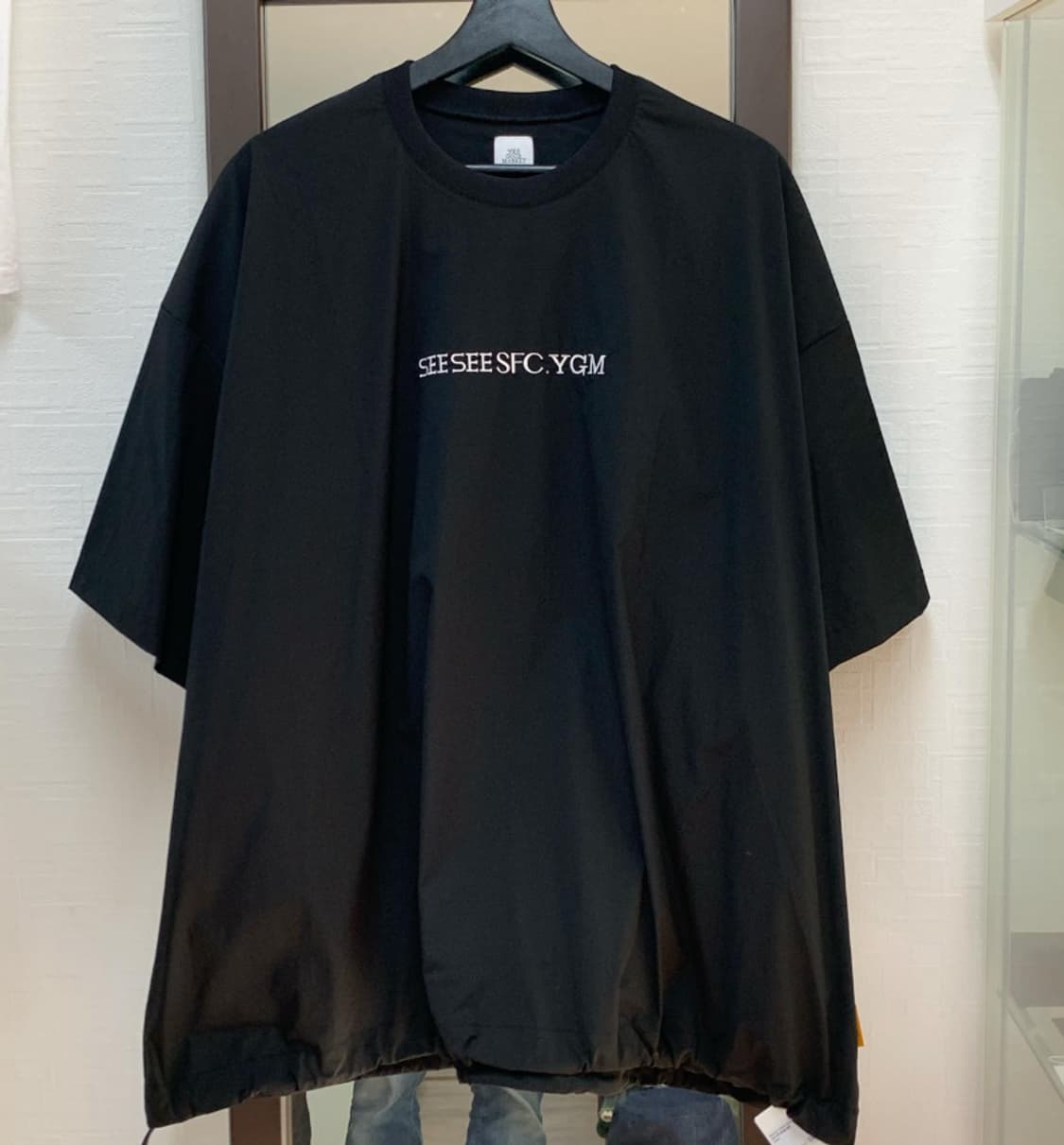 SEESEE x S.F.C x YGM 빅 나일론 크루넥 블랙 XL 상품이미지2