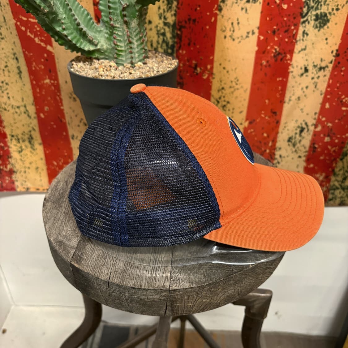 90s 리복 NHL 에드민턴 오일러스 오피셜 투톤 매쉬캡 N255 상품이미지3