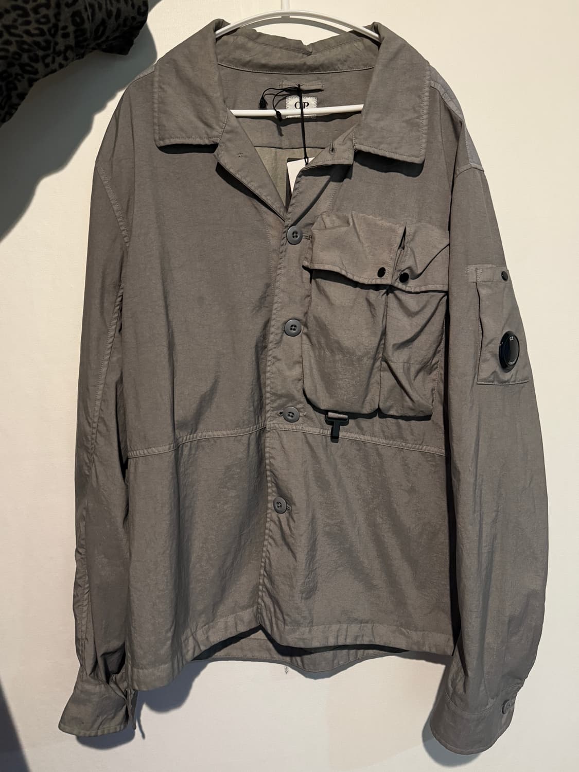 Cp 컴퍼니 테일론 p 오버셔츠 그리핀 그레이 L 상품이미지1