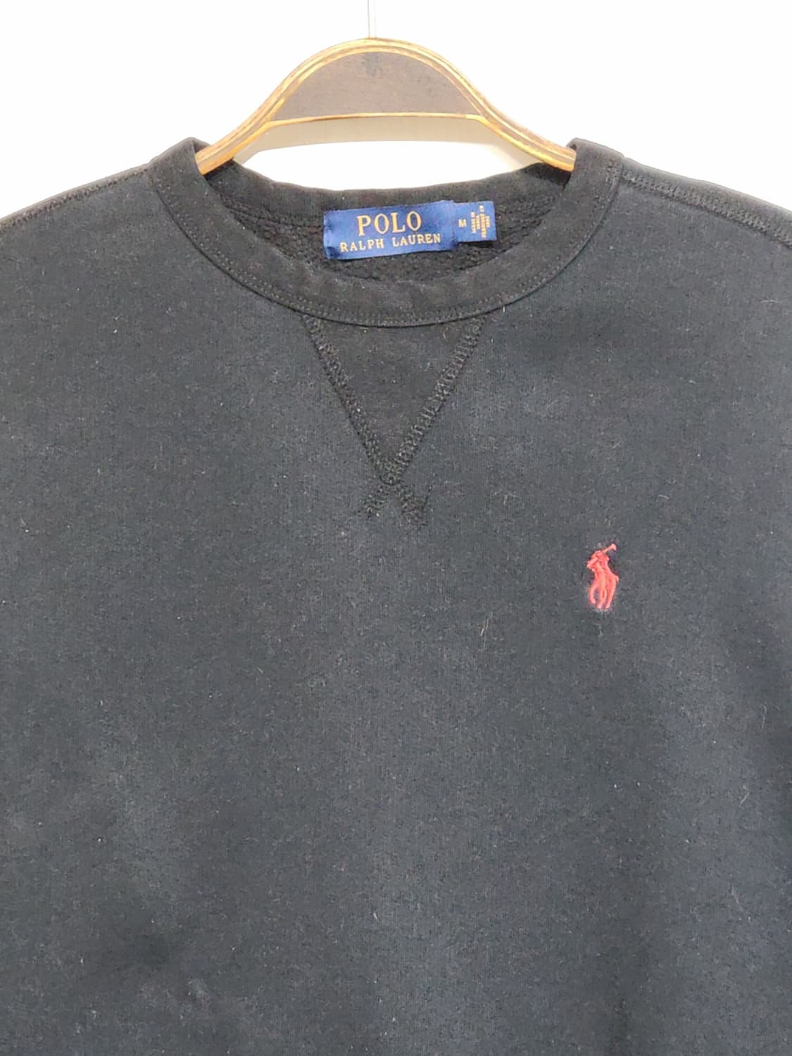 (L) 랄프로렌 폴로 맨투맨 블랙 기모 스웨트 티셔츠  상품이미지2