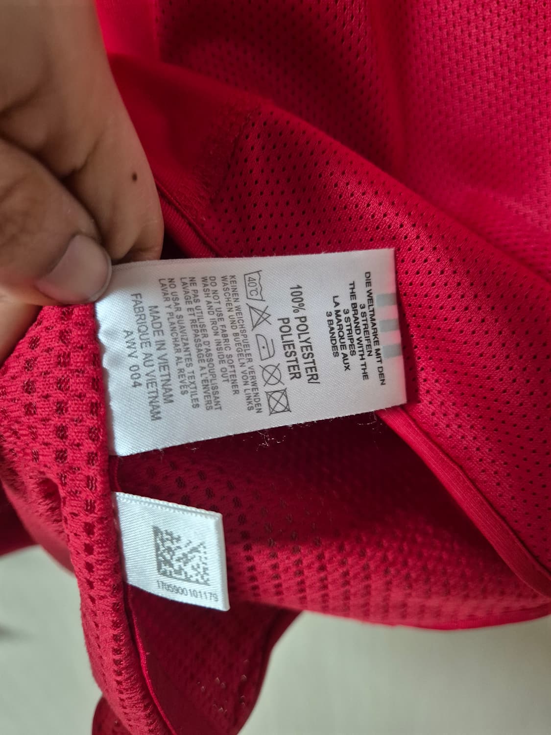 (정품) 아디다스 스페인홈 04-06 긴팔 선수지급용 유니폼 M 상품이미지8