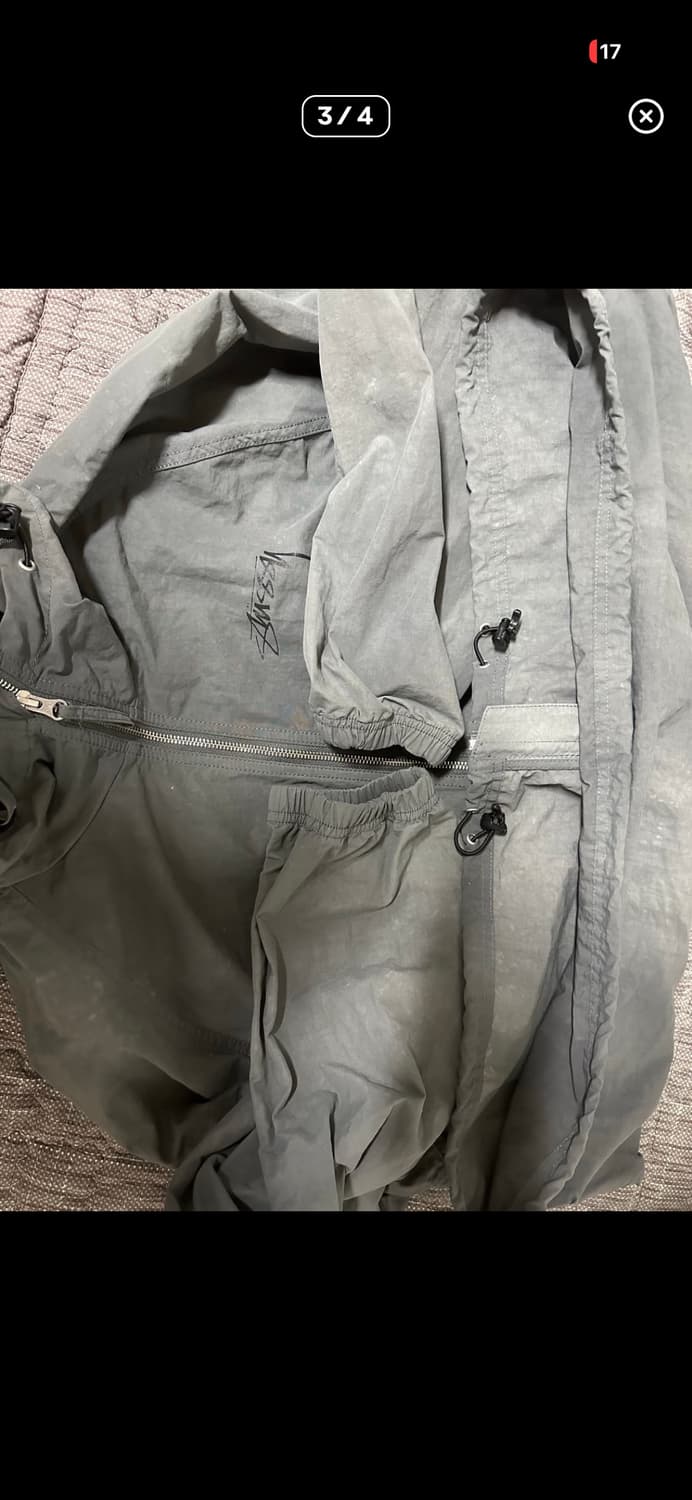 스투시 웨이브 다이 비치쉘 자켓 그레이 상품이미지3