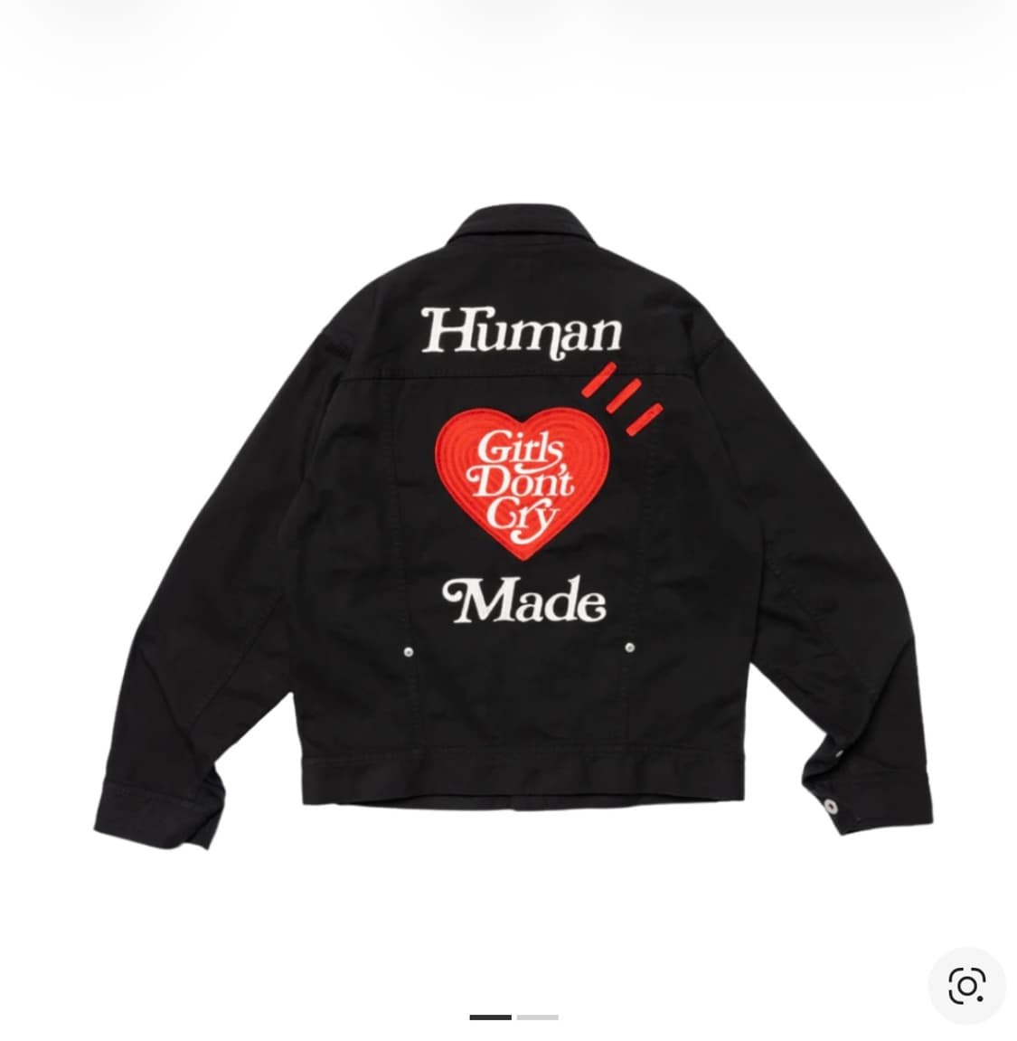 휴먼 메이드 x 베르디 걸스 돈 크라이 워크 자켓 블랙 상품이미지1