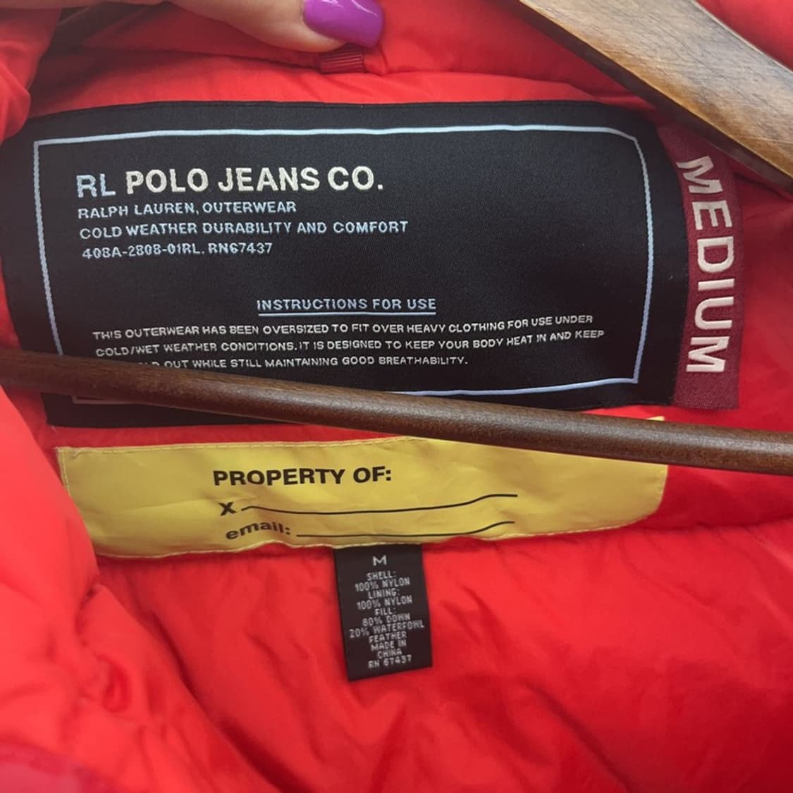 폴로 랄프로렌 90's 레트로 컬러 패딩 조끼 M C07205 상품이미지5