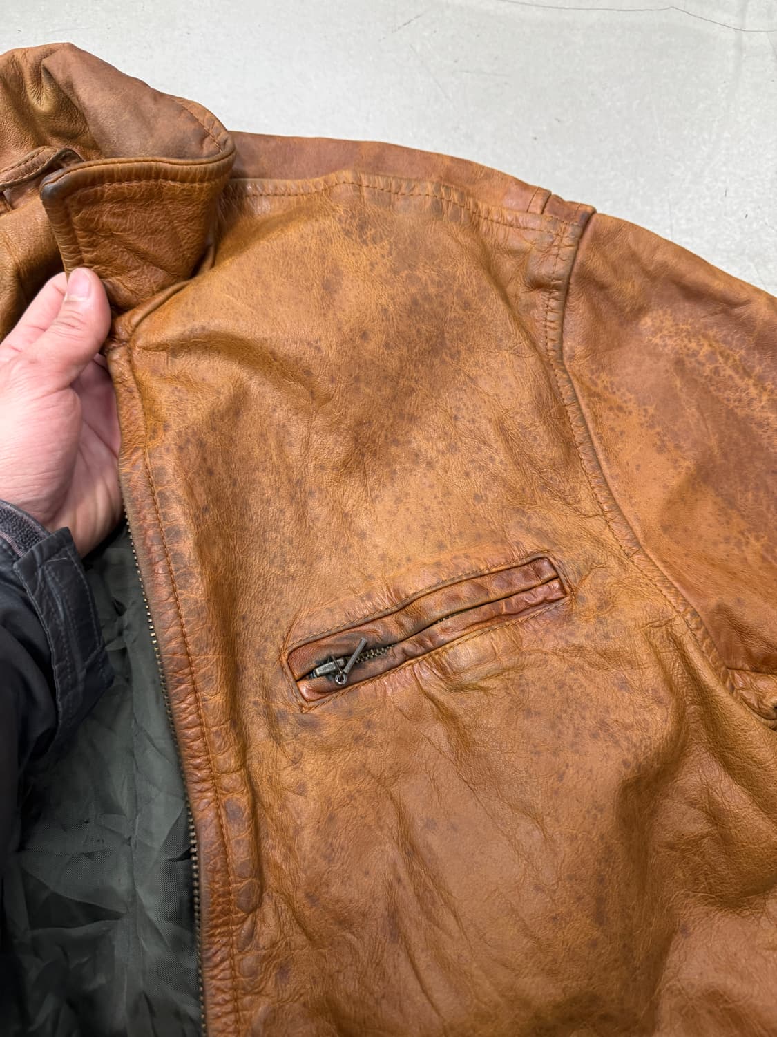 필슨 리얼 레더 블루종 자켓 M 상품이미지7