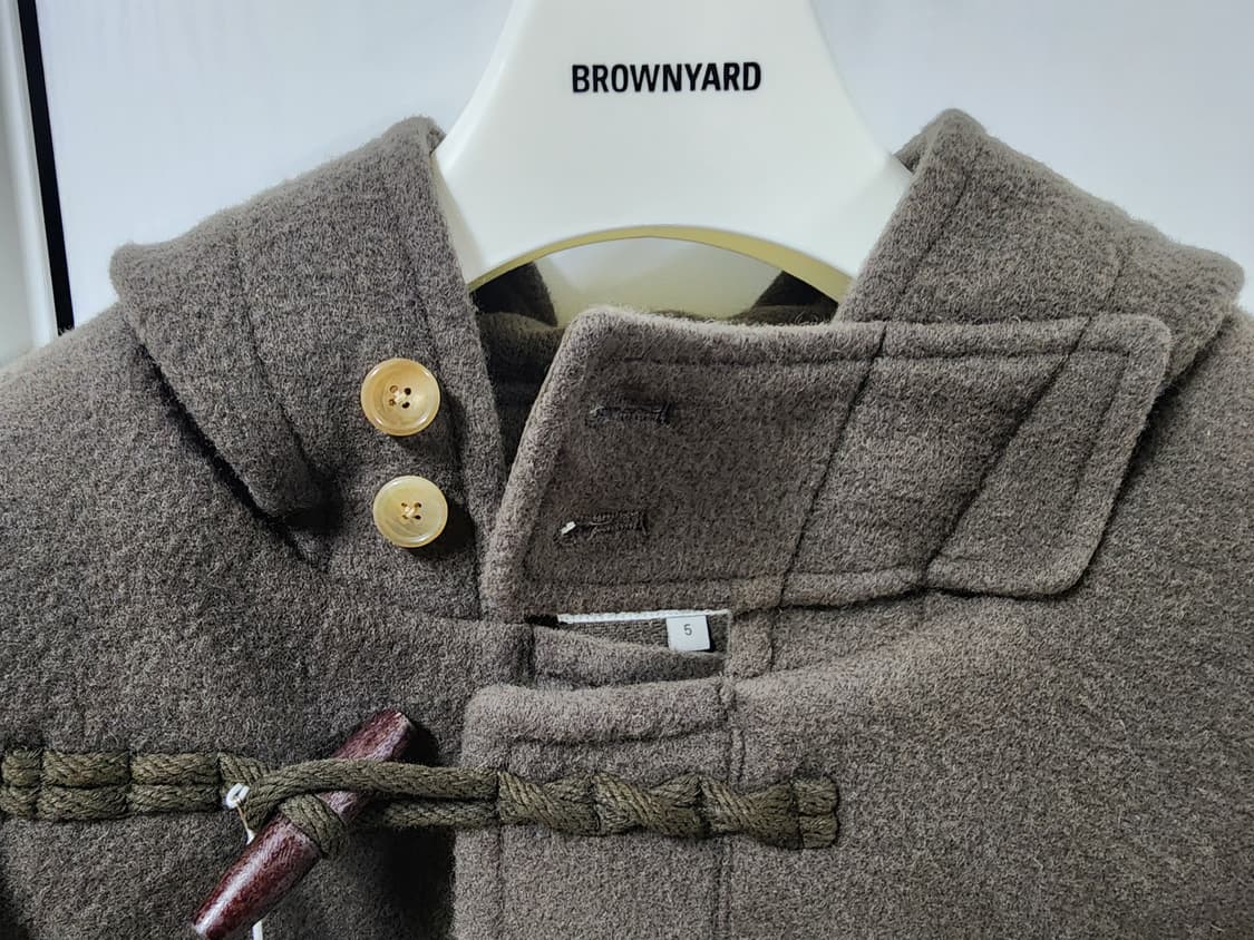 브라운야드 24fw 더플코트 올리브 그레이 5 상품이미지6