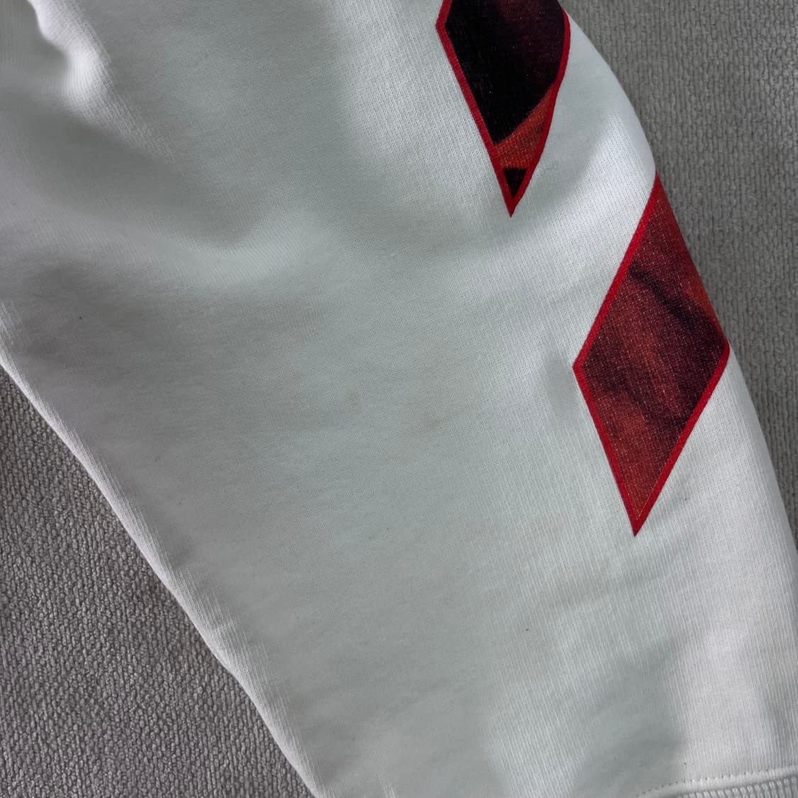 105 오프화이트 카라비지오 프린트 화이트 후드티 상품이미지7