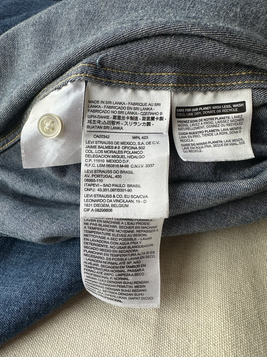 리바이스 웨스턴 데님 셔츠 L 상품이미지8