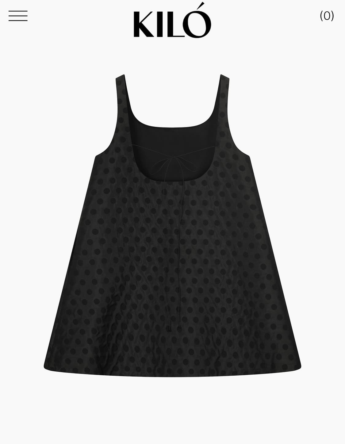 KILO REVERSIBLE DOT DRESS (BLACK) 상품이미지7