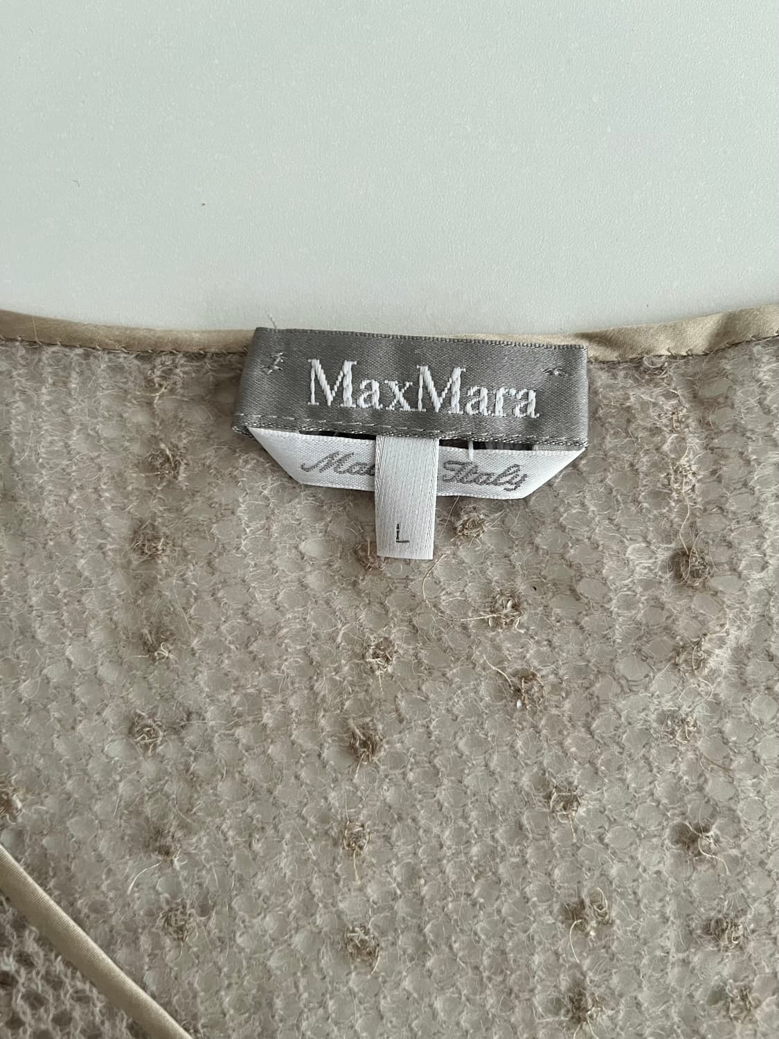 L) 90s 막스마라 알파카 니트 베이지 상품이미지4