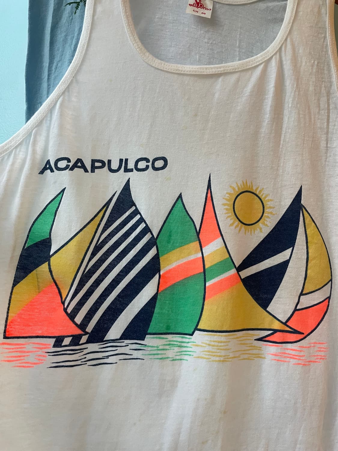 1980's Vintage  ACAPULCO Sleeveless 상품이미지3