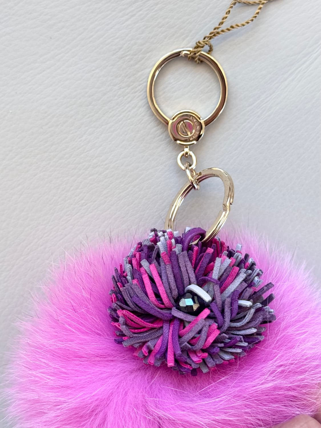 (새상품) 로로피아나 퍼 키링 상품이미지3