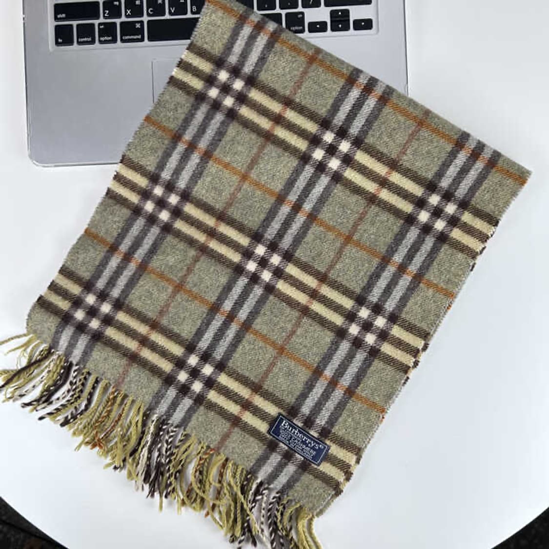 6928 버버리 노바 체크 그린 머플러 (캐시미어) 상품이미지2