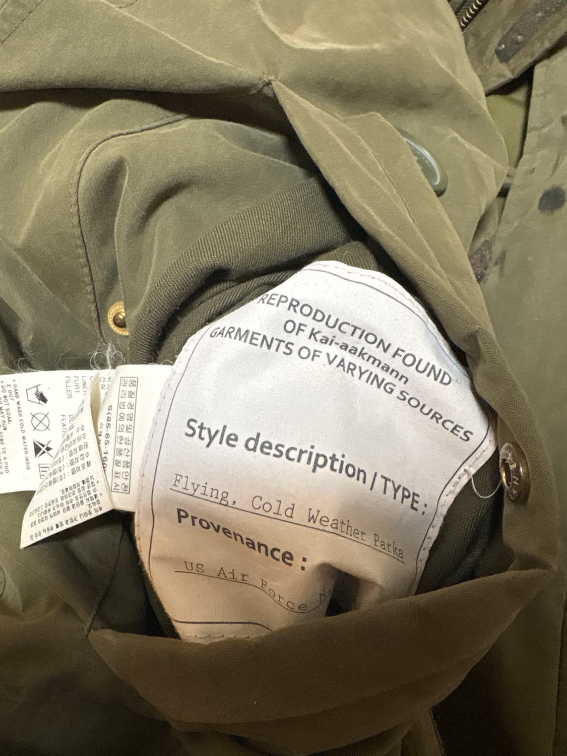 카이아크만 야상 패딩 s 상품이미지10