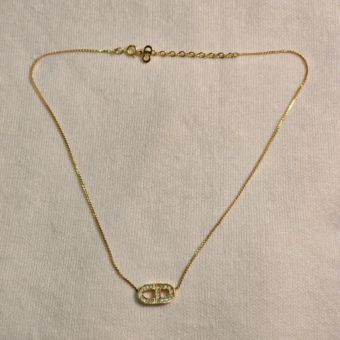 디올 금장 쁘띠 CD 로고 귀걸이 목걸이 세트 상품이미지4