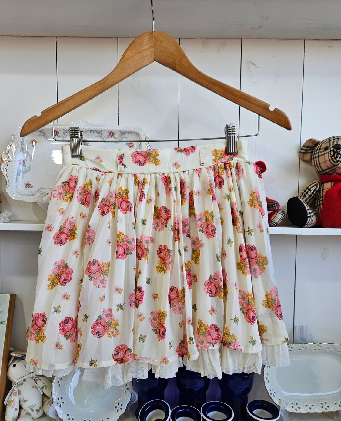 (INGNI) 플라워 쉬폰 캉캉 스커트 상품이미지1