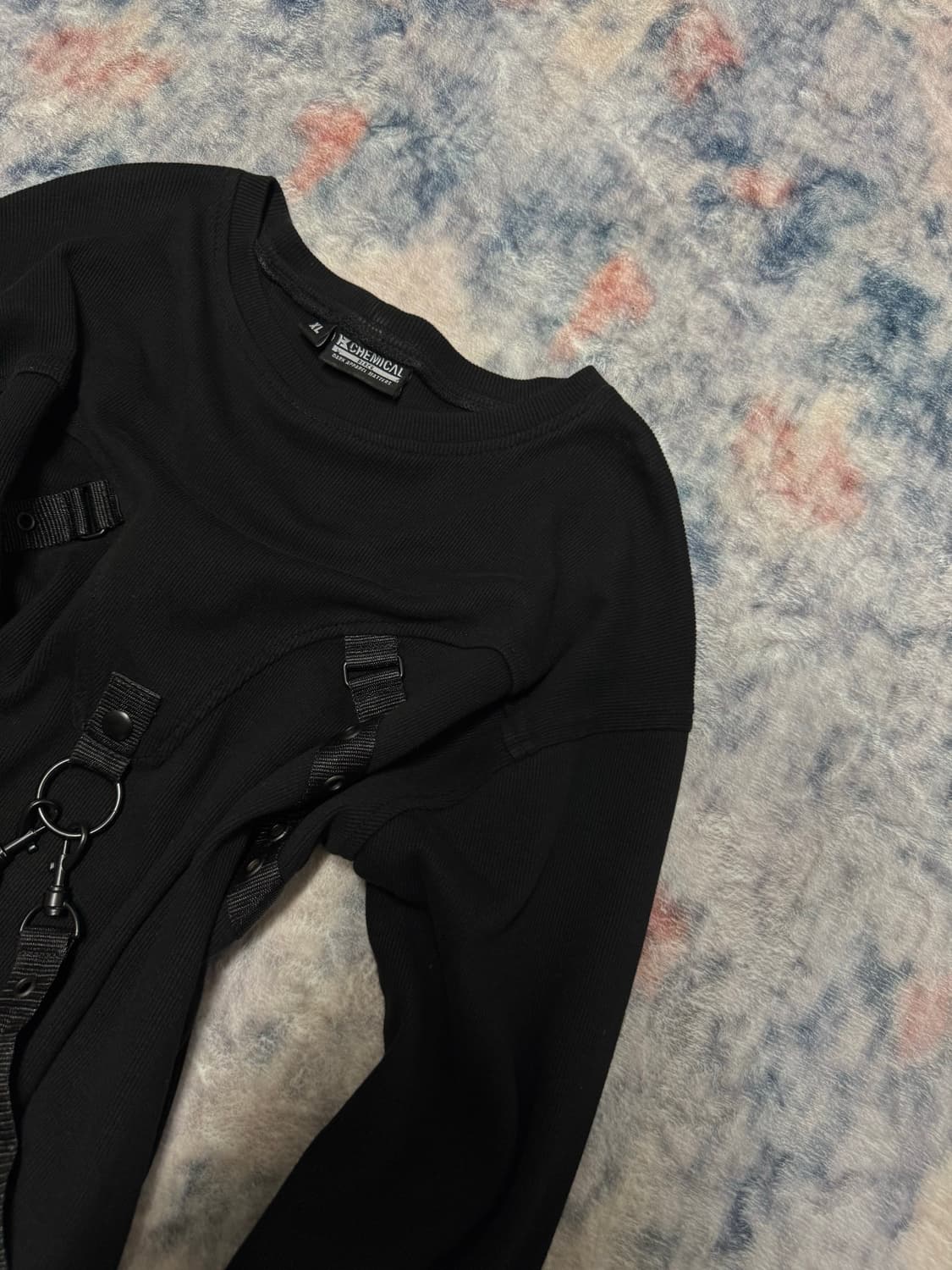 Chemical black 00s bondage gimmick ribbe 상품이미지4