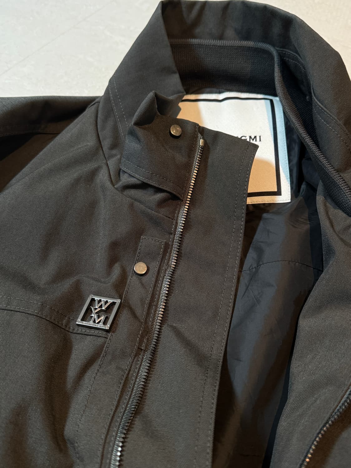 우영미 22FW 코듀라 오버핏 점퍼 (그레이, 50 / 105-110) 상품이미지3