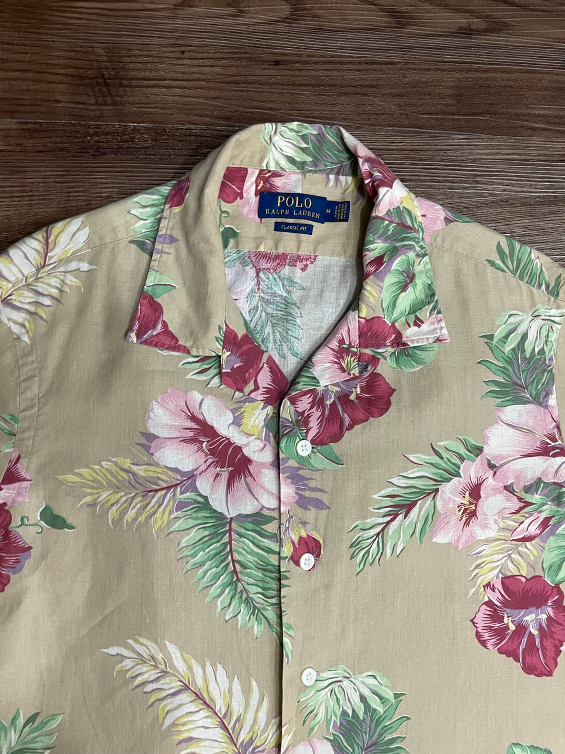 폴로 린넨 플로럴 하와이안 캠프 셔츠  상품이미지2