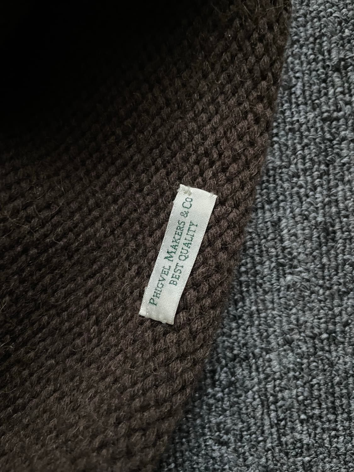 피그벨 21AW 알파카울 밀 와치캡 빈티지브라운 상품이미지4