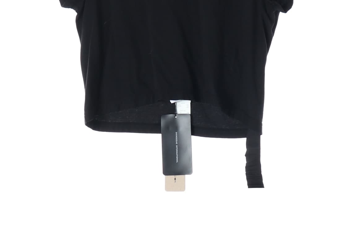 (새상품)[XS]릭 오웬스 블랙 롱 스트랩 반팔 크롭 티셔츠
 상품이미지3