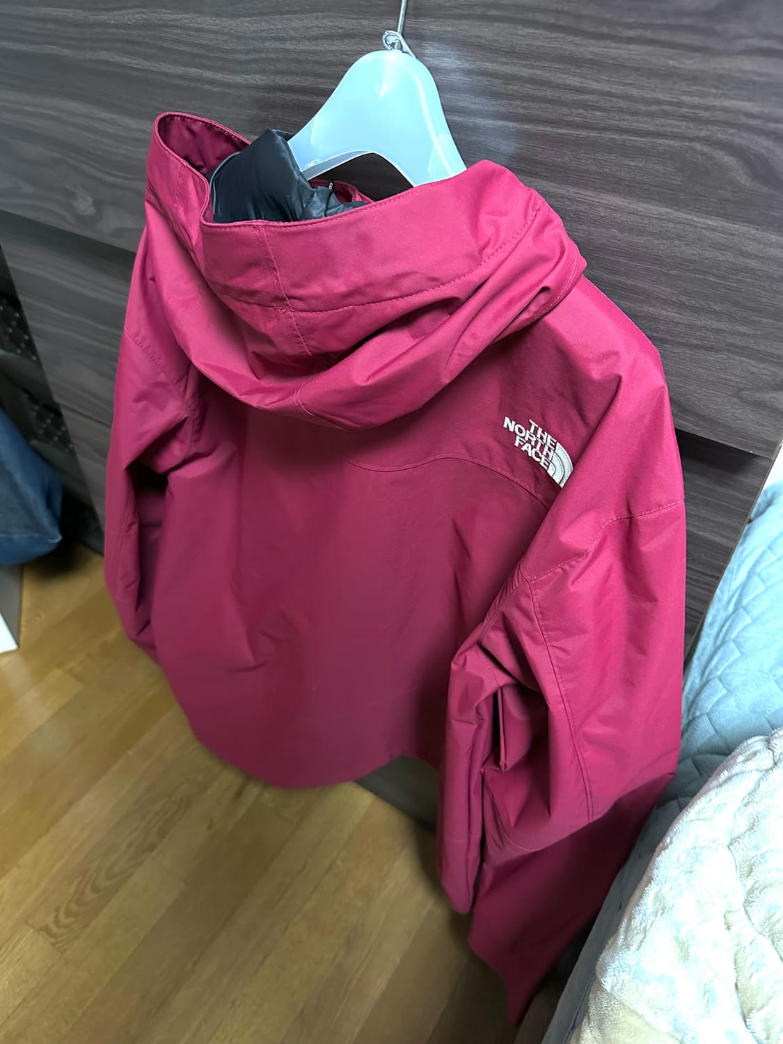 [95]노스페이스 화이트라벨 바람막이 레드와인 새제품  상품이미지6