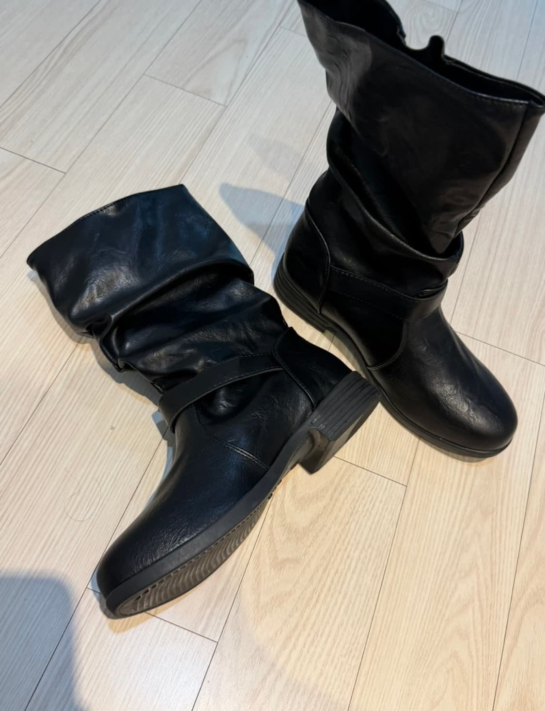 블랙 미들부츠 240 상품이미지2