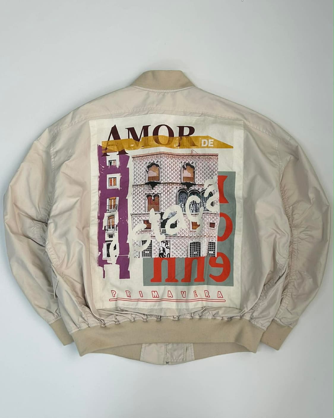 타임 포스트모던 한섬 Amor 바시티 봄버 자켓 MA-1 점퍼 상품이미지1